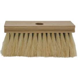 Roofers Brushes, 7 in Hardwood Block, 2 in Trim L, Tampafil Plastic