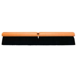 No. 20 Line Floor Brush, 18 in Hardwood Block, 3 in Trim L, Black Polypropylene