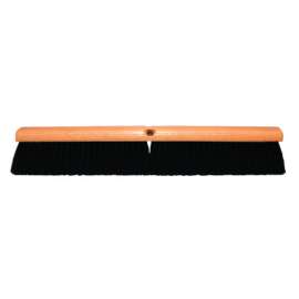 No. 26 Line Floor Brushes, 18 in, Black Horsehair/Plastic/SR Grade Plastic