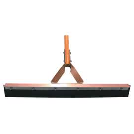 Non-Sparking Floor and Driveway Squeegee, Straight with Tapered Handle Socket, 30 in, Neoprene, Frame Only