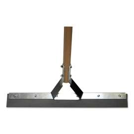 Non-Sparking Floor and Driveway Squeegee, Straight, 30 in, Black Rubber, Includes Handle