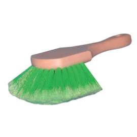 Utility Brushes, 20 in Block, 2 in Trim L, Green Flagged-Tip Plastic
