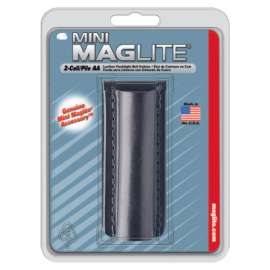 Holster, Flapless, For Use With 2-AA Flashlights, Black