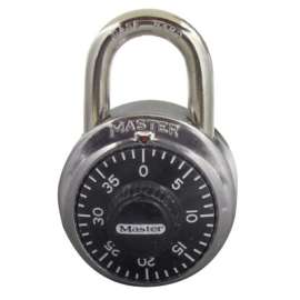 No. 1500 Combination Padlocks, 9/32 in Diam., 2 in L X 13/16 in W