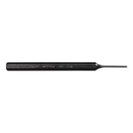Pin Punches - Full Finish, 7 7/8 in, 3/8 in tip, Alloy Steel