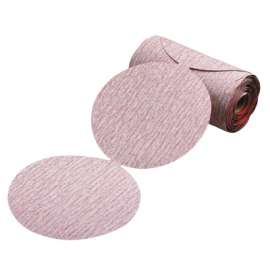 Premier Red Aluminum Oxide Dri-Lube Paper Discs, 5 in Dia., 400 Grit