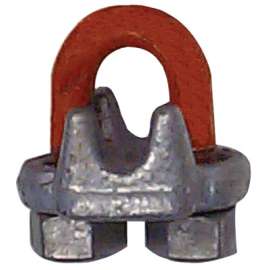 Forged Wire Rope Clips, 3/4 in, Galvanized Zinc