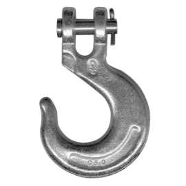 Clevis Slip Hook, 1/4 in, 2,600 lb Load, Carbon Steel
