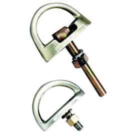 Bolt Anchorage Connectors, D-Bolt Anchor, 4 in Thick, 5/8" Dia Bolt, Washer/Nut