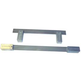 Magnetic Torch Guide, 24 in L, Stainless Steel, Heat Resistant, 1 Magnetic Block