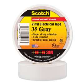 Scotch Vinyl Electrical Color Coding Tapes 35, Gray
