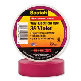 Vinyl Electrical Color Coding Tape 35, 1/2 in x 20 ft, Violet