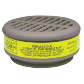 8000 Series Gas/Vapor Cartridges, Organic Vapors/Acid Gases