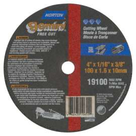 NORTON 66243510655 Cut-Off Wheel, 36-Grit, Aluminum Oxide, 4 in Dia