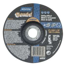 Gemini RightCut Depressed Center Cut-Off Wheel, 6" Dia, 3/32" Thick, 7/8 in
