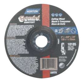 Gemini RightCut Depressed Center Cut-Off Wheel, 6" Dia, .045" Thick, 7/8 in