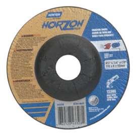 Type 27 NorZon+ Depressed Center Wheel, 4 .5" Dia, 1/4" Thick, 7/8" Arbor, 25/PK