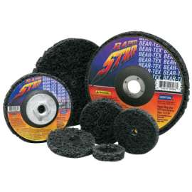 Bear-Tex Rapid Strip Depressed Center Wheels, Silicon Carbide, 7 in Dia.