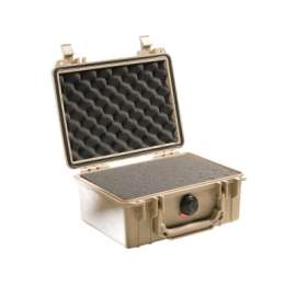 Protector Case Series Small Case, 1150 WF/WL, 0.1 ft³, 8.29 in L x 5.79 in W x 3.75 in H Interior, Desert Tan