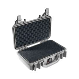 Protector Case Series Small Case, 1170 WF/WL, 0.12 ft³, 10.54 in L x 6.04 in W x 3.16 in H Interior, Silver