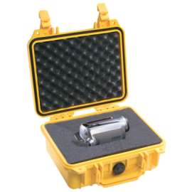 Protector Case Series Small Case, 1200 WF/WL, 0.16 ft³, 9.25 in L x 7.12 in W x 4.12 in H Interior, Yellow