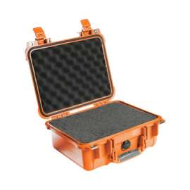 Protector Case Series Small Case, 1400 WF/WL, 0.31 ft³, 11.81 in L x 8.87 in W x 5.18 in H Interior, Orange