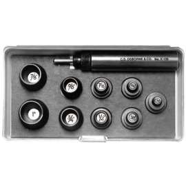 Punch Sets, Self-Centering Punch Set, English, 9 Punches 1/4 in - 1 in, Case