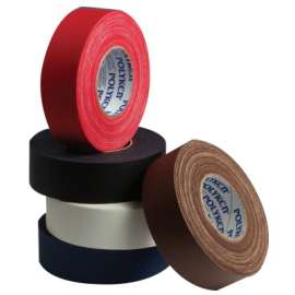 Premium Vinyl Coated Gaffers Tapes, 2 in X 60 yd, 11.5 mil, Red