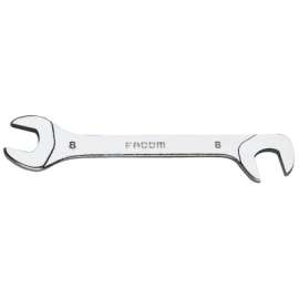 Angle Open End Wrenches, 10 mm Opening, 3 15/16 in Long, Satin