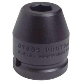 Torqueplus Impact Sockets, 3/4 in Drive, 1 7/16 in Opening, 6 Points