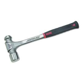Anti-Vibe Ball Pein Hammers, Straight Handle, 15 15/64 in, Steel