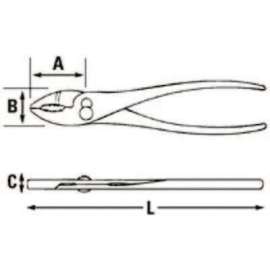 Combination Pliers, 5 13/16 in, Grip Handle