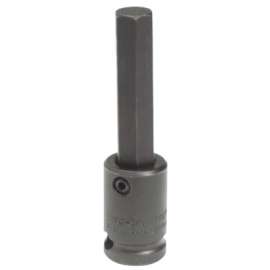 Impact Socket Bits, 3/8 in Drive, 1/4 in Tip