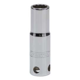 Tether-Ready Drive Deep Sockets, 3/8 in Drive, 10 mm, 2 1/8 in L, 12 Points