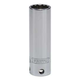 Tether-Ready Drive Deep Sockets, 3/8 in Drive, 16 mm, 2 3/4 in L, 12 Points