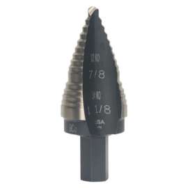 Cobalt Step Drills, 7/8 in-1 1/8 in, 2 Steps