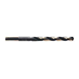 Black and Gold HSS Fractional Drill Bit, 19/64 in, Split Point
