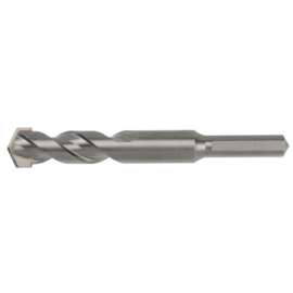 IRWIN 326024 Rotary Hammer Bit Percussion Drill Bit, Twist Flute, 3 in L Flute, Straight Shank, 3 in L Shank