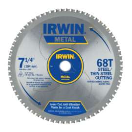 Metal Cutting Blades, 7 1/4 in, 68 Teeth