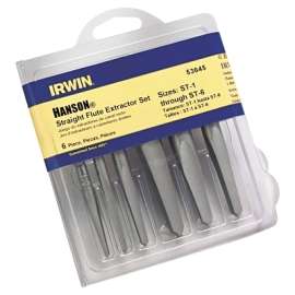 Hanson® Straight Flute Screw Extractors - 536/526 Series - Set, ST-1 to ST-6