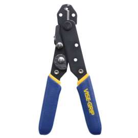 Wire Strippers / Cutters, 5 in, 10-24 AWG, Blue/Yellow