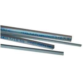 Square Zinc Plated Keystocks, 3/32 in x 12 in, 10 per bundle