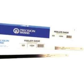 Flat Length Steel Feeler Gauges, 0.001 in, 5 in Length