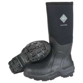Arctic Sport Safety Toe Boots, Size 7, 15 in H, Neoprene Rubber, Black