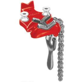 Bottom Screw Bench Chain Vises, 1/8 in - 2 in Pipe Cap