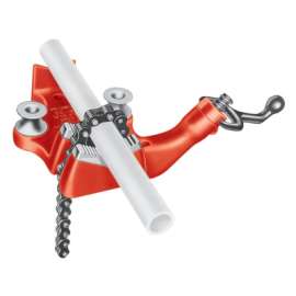Top Screw Bench Chain Vise, BC210A, 1/8 in to 2-1/2 in Pipe Cap
