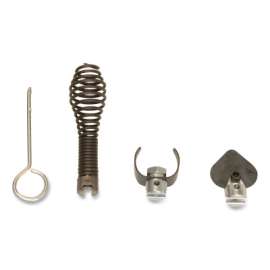Drain Cleaner Tool Set, Bulb Auger, Cutters, Key for 3/8 in Cable