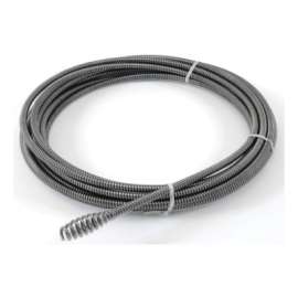 Sink/Sectional Drain Cleaner Cable, 5/16 in x 25 ft Inner Core, with Bulb Auger, C-1IC