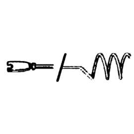 Drain Cleaner Tools, Round Stock Corkscrew, 1 1/2 in, T-301
