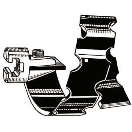 Drain Cleaner Tools, Spiral Cutter 1 1/4 in, for 3/8 in Cable, T-207